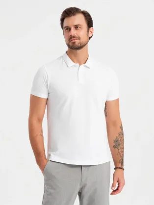 Pánska čierna polokošeľa na zips V8 POLS-0130