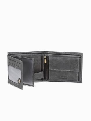 Moderná čierna peňaženka Cavaldi
