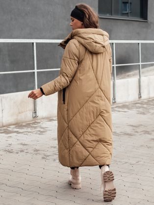 Obojstranná dámska béžová parka Beget