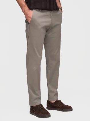 Šedé chinos nohavice s jemnou štruktúrou V1 P1518