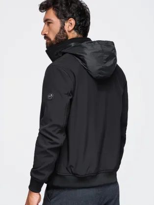 Elegantná tmavo modrá bunda V2 BLZB-0126