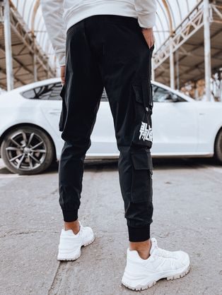 Trendy čierne kapsáčové joggery