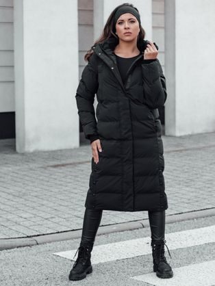 Dámska trendy čierna zimná bunda Morvinia