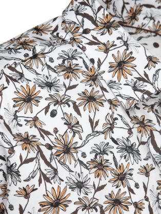 Trendy flanelová károvaná modro krémová košeľa V1 SHCS-0157