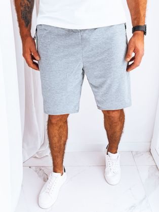 Trendy pánske kraťasy na bežné nosenie sivé