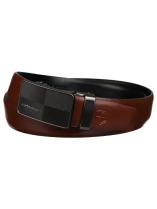 Zaujímavá granátová košeľa s trendy vzorom V3 SHCS-0151