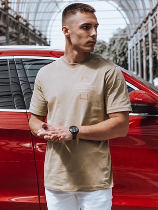 Trendy tmavo modré tričko bez potlače V3 TSCT-22SS-004