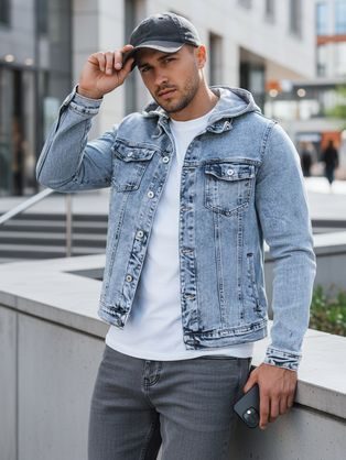 Rifľová pánska bunda s kapucňou