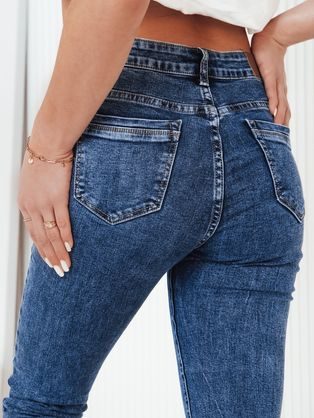 Trendy dámske čierne rifle Slimlegs