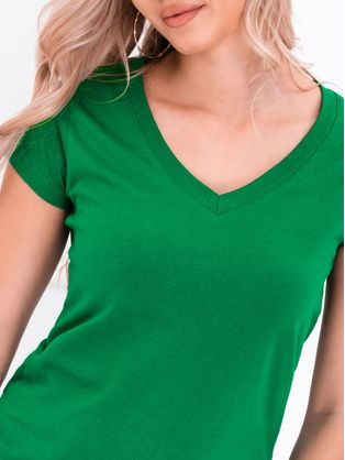Jednoduché zelené dámske tričko Mayla II