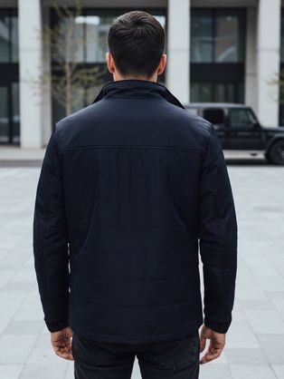 Pánska prechodná granátová bunda s kapucňou