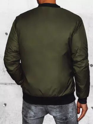 Jedinečná čierna prechodná bomber bunda
