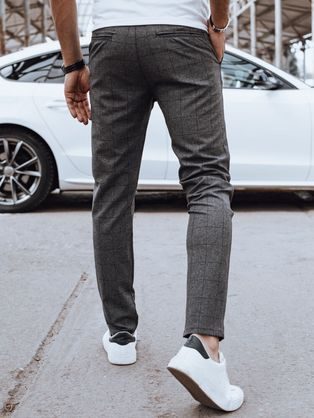 Tmavošedé elegantné pánske nohavice