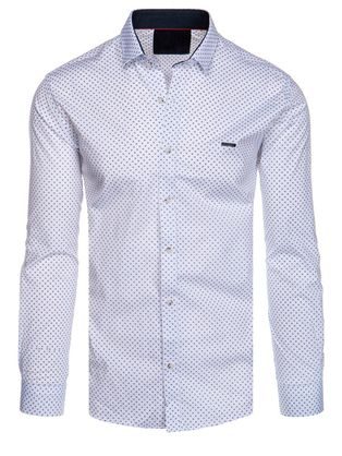 Biela košeľa s jedinečným vzorom