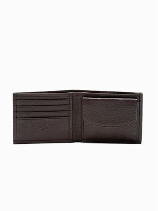 Kožená jedinečná peňaženka v čiernej farbe Rovicky