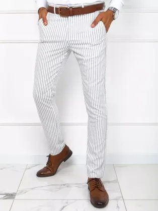 Chinos pásikavé elegantné nohavice