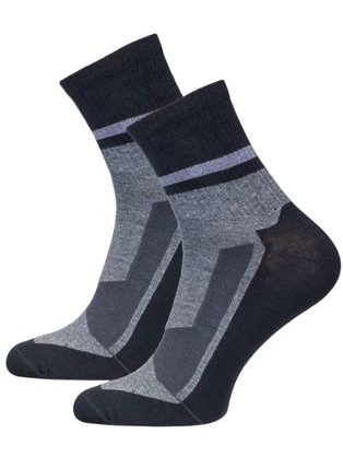 Grafitovo-čierne pánske ponožky Active