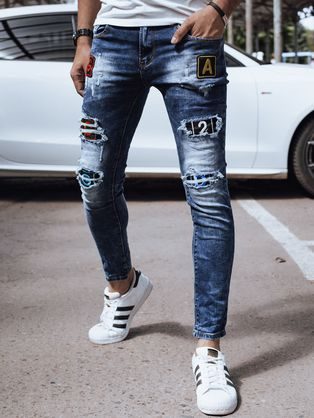 Trendy roztrhané džínsy pre pánov