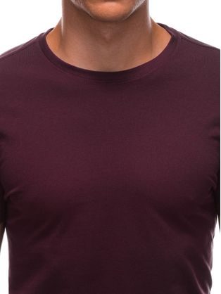 Bordové bavlnené tričko EM-0103