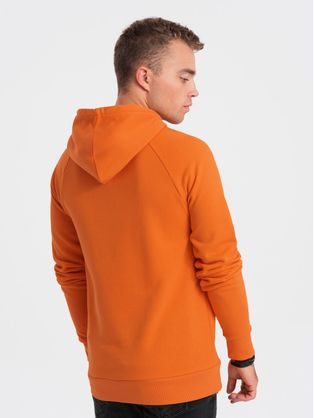 Trendy oranžová mikina s nápisom V1 SSPS-0155