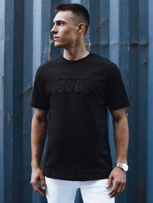 Čierne tričko s nápisom COOL