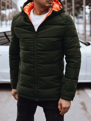 Pánska zimná zelená bunda