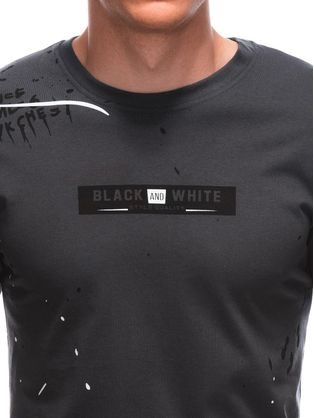 Nevšedné grafitové tričko s nápisom S1888