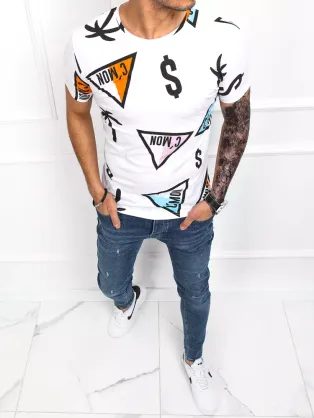 Štýlové biele tričko s letným nádychom