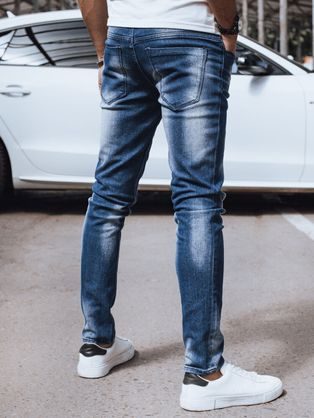 Trendy pohodlné džínsy modré