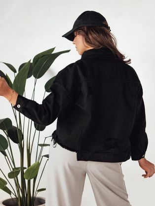 Dámska oversize rifľová biela bunda Moli