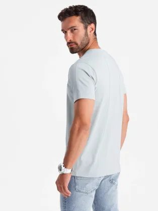 Trendy tričko s ozdobným vreckom olivové V4 TSCT-0109