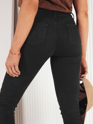Trendy dámske čierne rifle Slimlegs