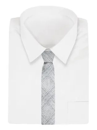 Trendy sivá vzorovaná pánska kravata