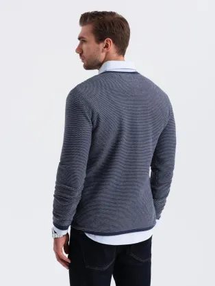 Trendy čierny polorolák V1 SWTN-0100