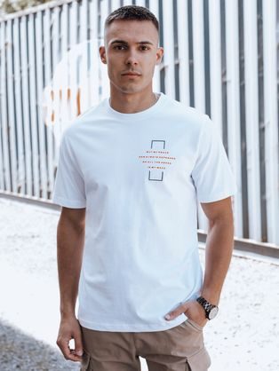 Atraktívne pánske biele tričko