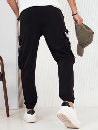 Štýlové šedé kockované chinos nohavice