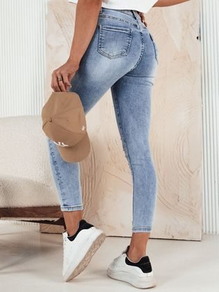 Módne dámske modré rifle Stylefit