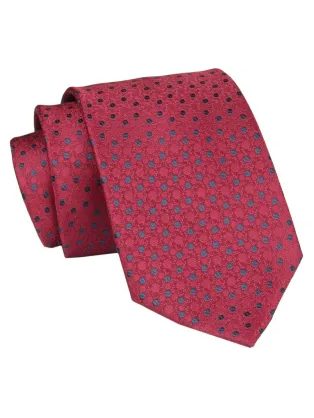 Tmavo-granátová elegantná kravata Angelo di Monti