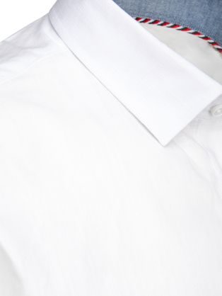 Zaujímavá granátová košeľa s trendy vzorom V3 SHCS-0151