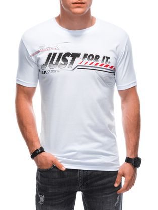 Originálne biele tričko s motivačným nápisom S1885