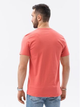 Trendové koralové tričko S1370