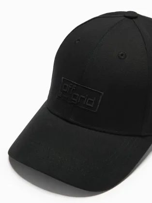 Pánska basic tmavo modrá šiltovka s výšivkou V4 ACCS-0102