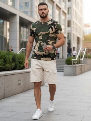 Biele tričko s trendy letnou potlačou