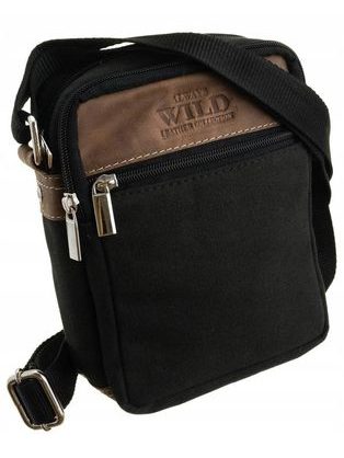 Praktická čierna pánska taška Always Wild