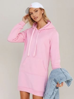 Dámske ružové mikinové šaty Timmy
