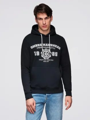 Čierna študentská mikina B1714