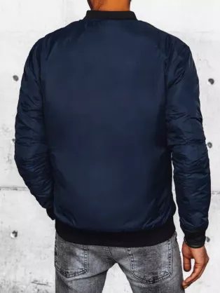 Jedinečná čierna prechodná bomber bunda