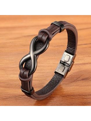 Elegantný hnedý kožený opasok Peterson