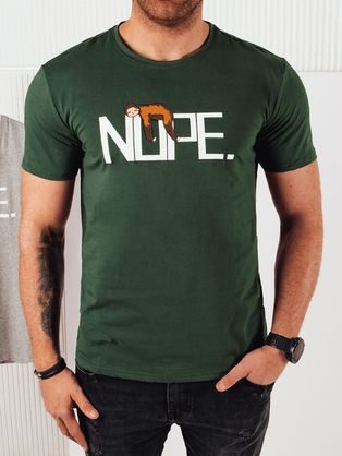 Originálne zelené tričko s nápisom
