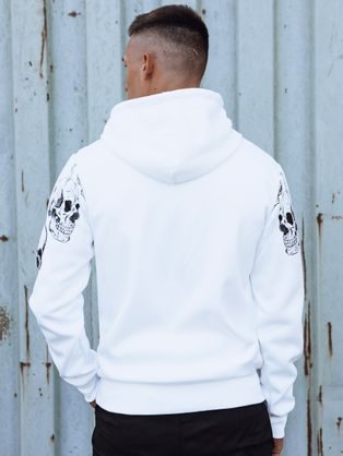 Dvojfarebná pánska čierno-biela mikina